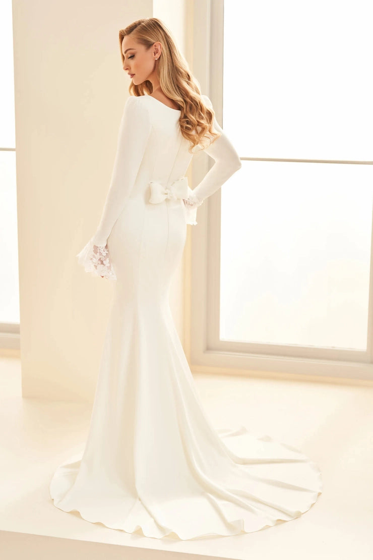 MOD1824 Modest Wedding Dress