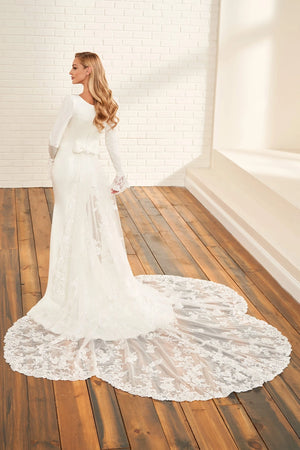 MOD1824 Modest Wedding Dress