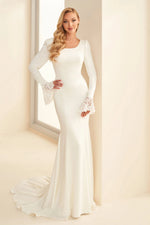 MOD1824 Modest Wedding Dress