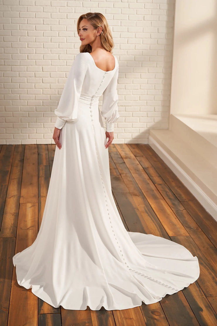 MOD217 Modest Wedding Dress