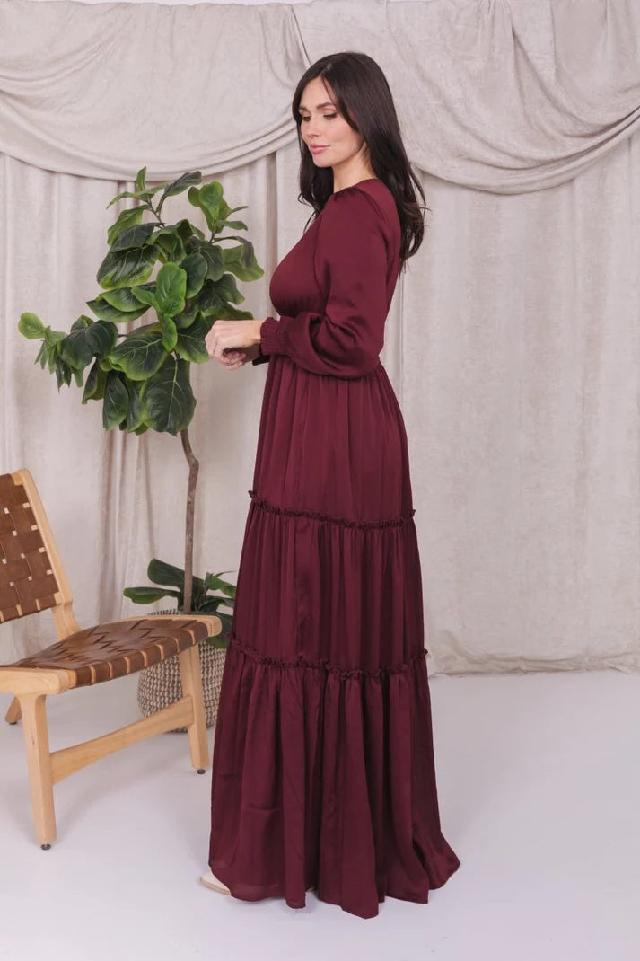 Anastasia Modest Maxi in Zinfandel