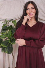 Anastasia Modest Maxi in Zinfandel