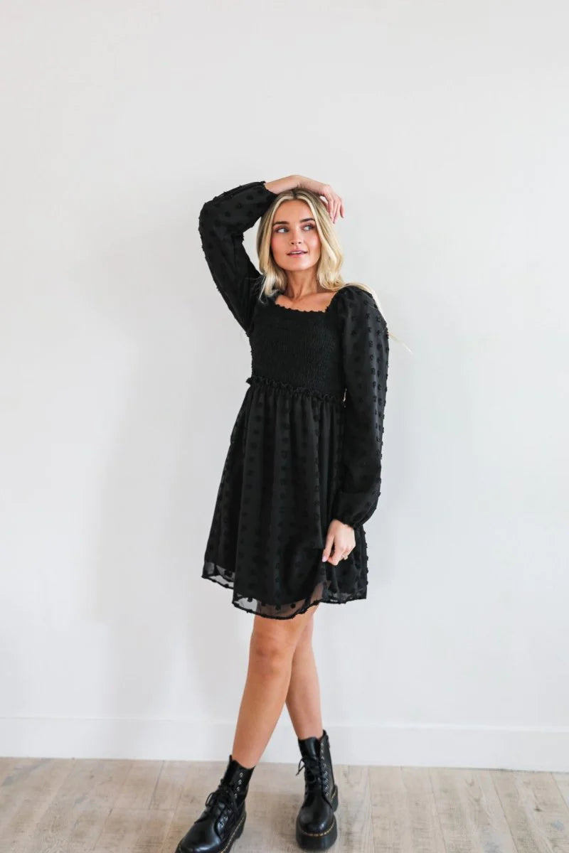 Daphne Modest Dress in Black