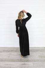 Marilyn Modest Maxi in Black