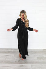 Marilyn Modest Maxi in Black