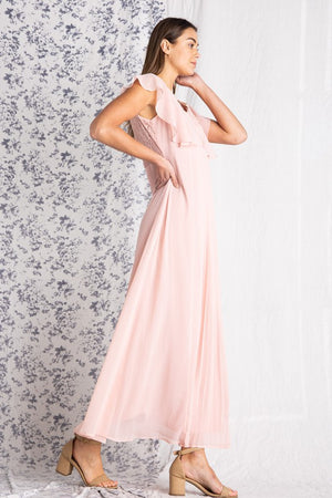 Gabriella Modest Maxi in Blush