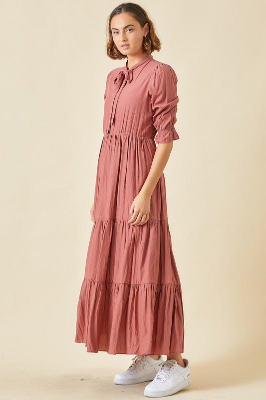 Savannah Modest Maxi in Rust