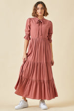 Savannah Modest Maxi in Rust