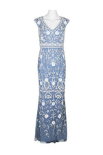 Beaded Maxi in Dusty Periwinkle