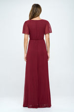 Felicity Modest Maxi in Burgundy