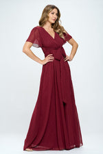 Felicity Modest Maxi in Burgundy