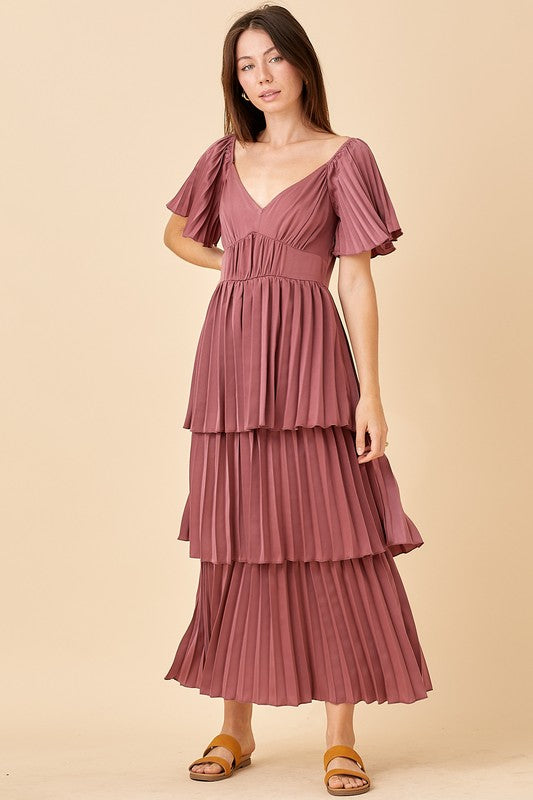 Emma Modest Maxi in Dark Mauve