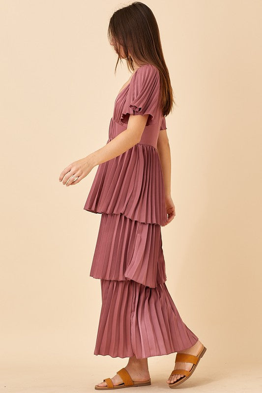 Emma Modest Maxi in Dark Mauve