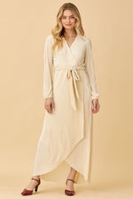 Lucia Velvet Midi in Cream