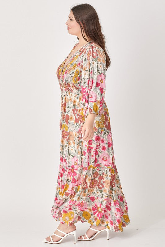 Everleigh Floral Maxi in Cream