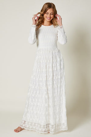 Gigi Modest Maxi in White