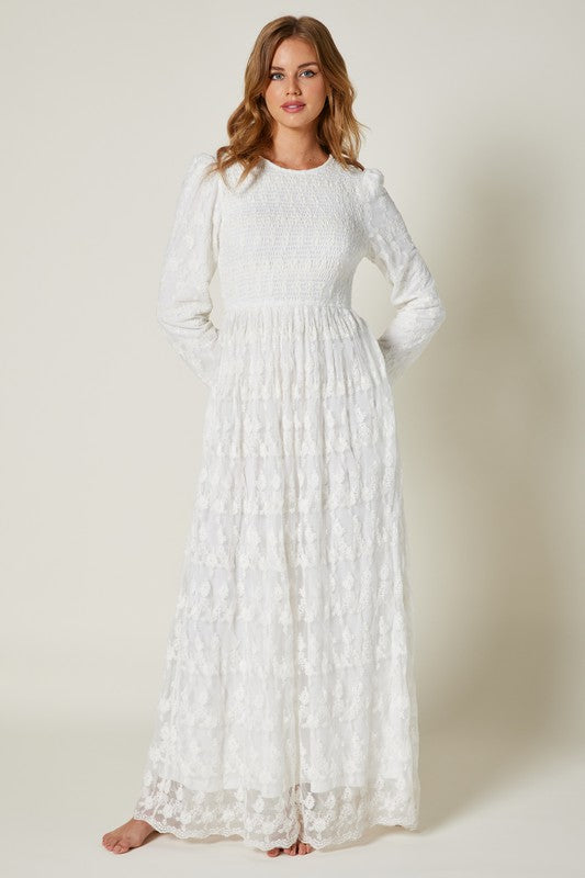 Gigi Modest Maxi in White