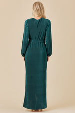 Lucia Velvet Midi in Emerald