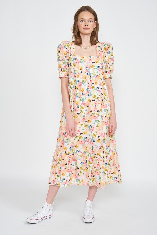 Briar Floral Modest Midi