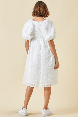 Alice Babydoll Dress in Off White