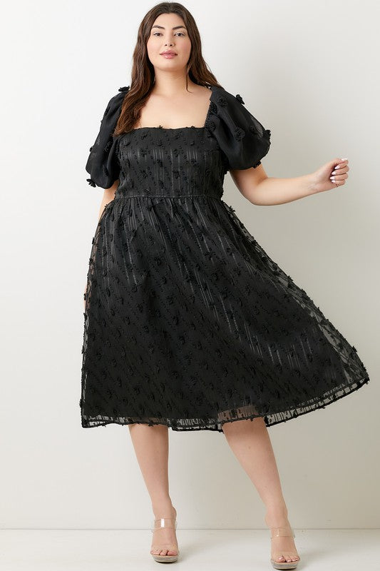 Alice Babydoll Dress in Black