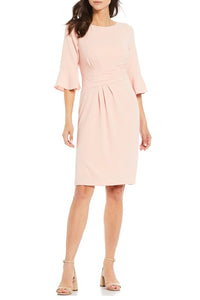 Adrianna Papell Day Boat Neck Sheath Dress