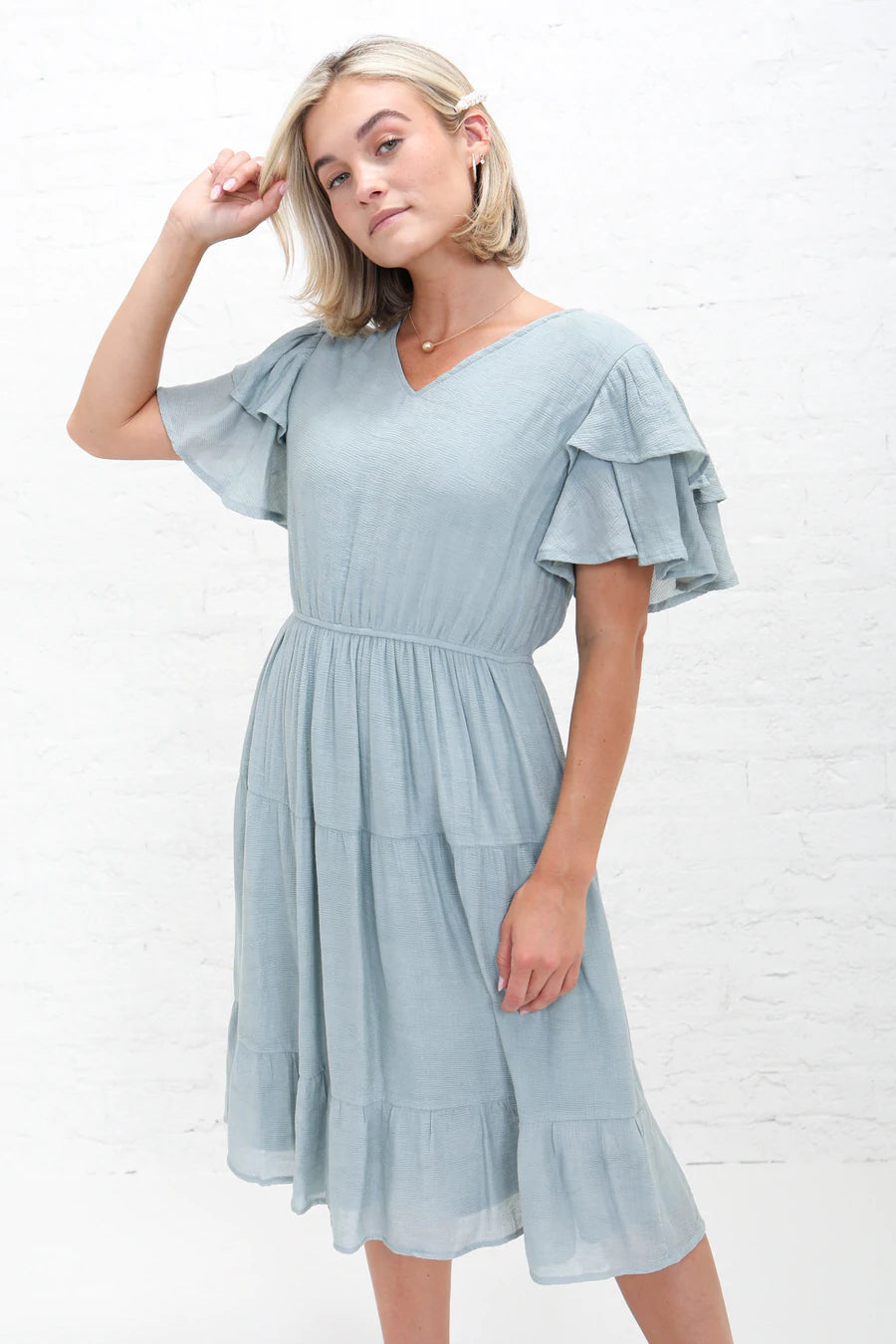 Remington in Sterling Blue Modest Dress