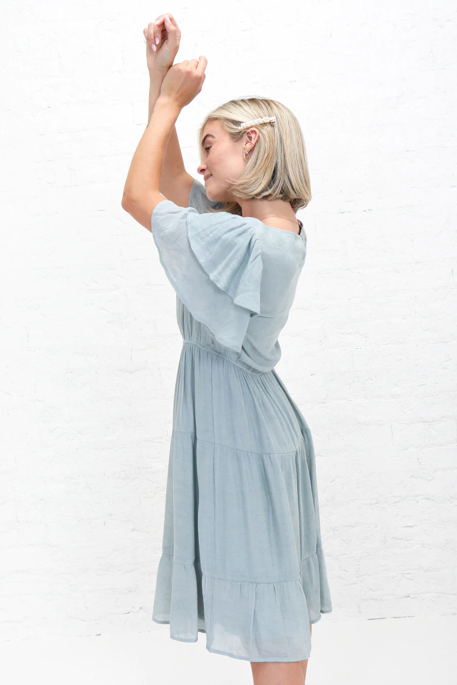 Remington in Sterling Blue Modest Dress