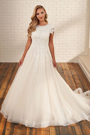 MOD219 Modest Wedding Dress