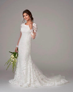 Bonny Bridal 6900M Modest Wedding Dress from A Closet Full of Dresses