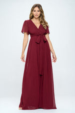 Felicity Modest Maxi in Burgundy