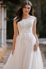 M690 Modest Wedding Dress