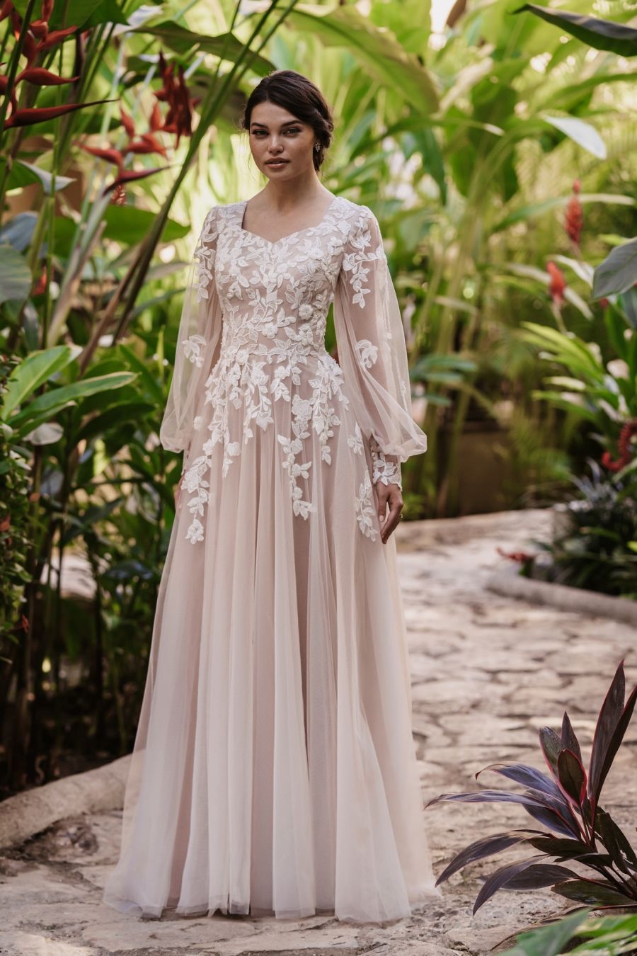 M691 Modest Wedding Dress