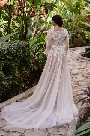 M691 Modest Wedding Dress