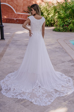 M692 Modest Wedding Dress