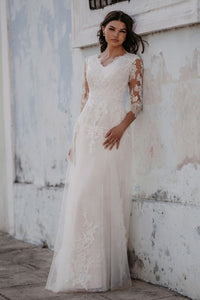 M696 Modest Wedding Dress