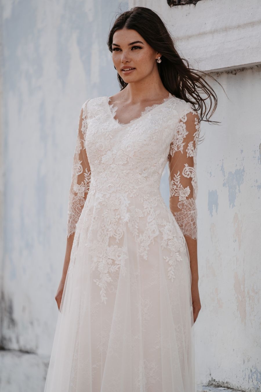 M696 Modest Wedding Dress