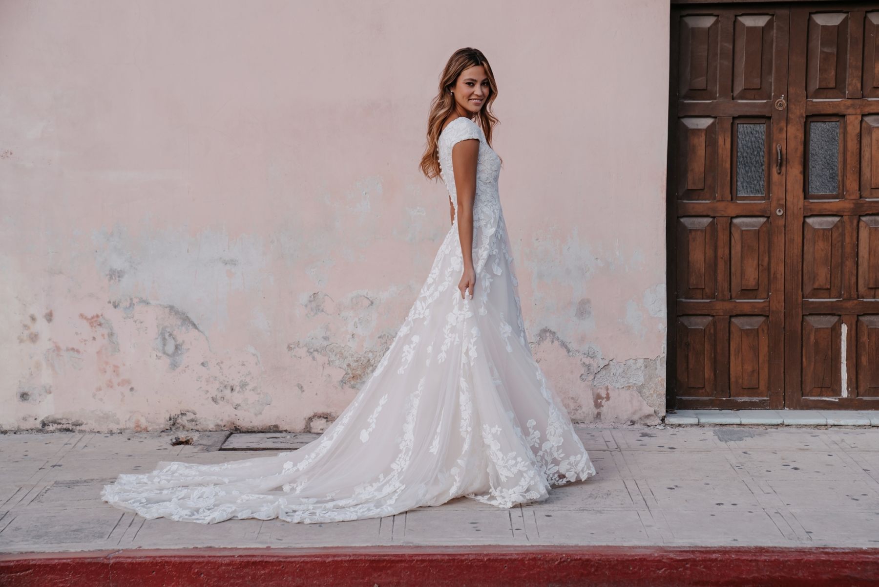 M697 Modest Wedding Dress