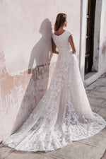 M697 Modest Wedding Dress