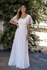 M705 Modest Wedding Dress