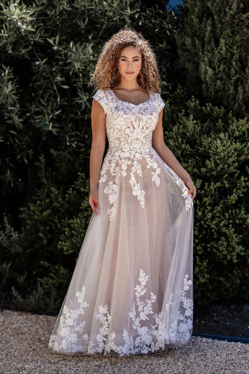 M706 Modest Wedding Dress