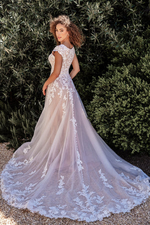 M706 Modest Wedding Dress