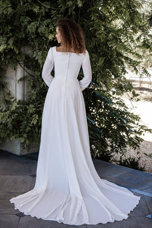 M707 Modest Wedding Dress