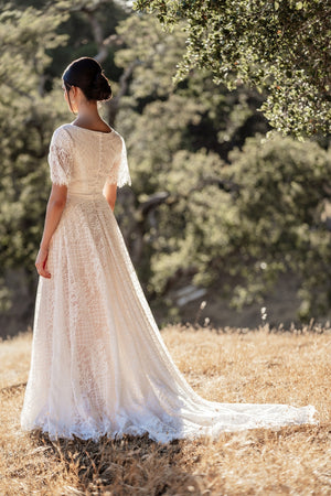 M709 Modest Wedding Dress