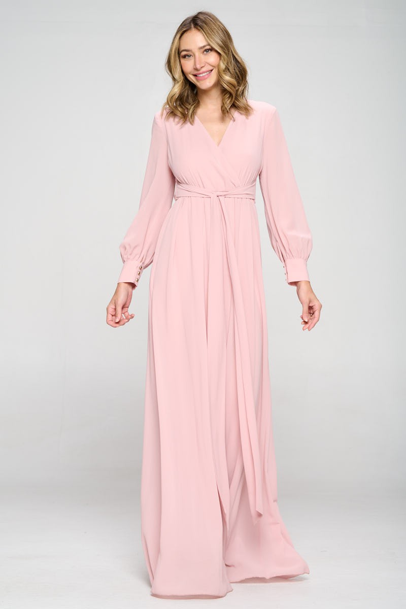 Sybil Chiffon Modest Maxi in Mauve