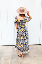 Brea Modest Maxi in Sunflower Fields