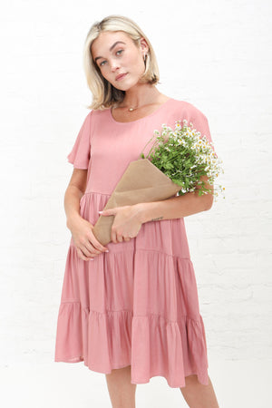 Peyton Dusty Pink Modest Dress