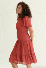 Amara Cinnamon Modest Bridesmaid Dress