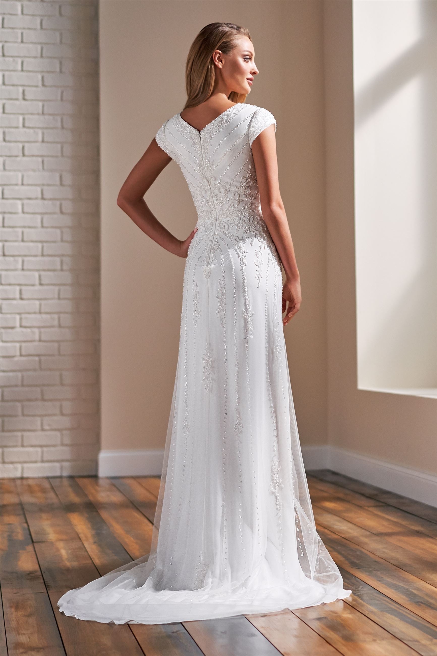 TR22174 Modest Wedding Dress