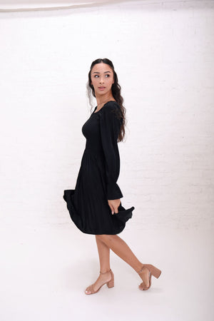 Juliet in Black Modest Dress